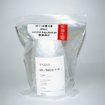 10 × bufor Tae używany w elektroforezie żelowej 500 ml przezroczysty kolor